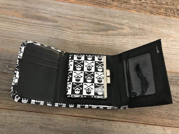 Geldbeutel Pirates schwarz/weiss