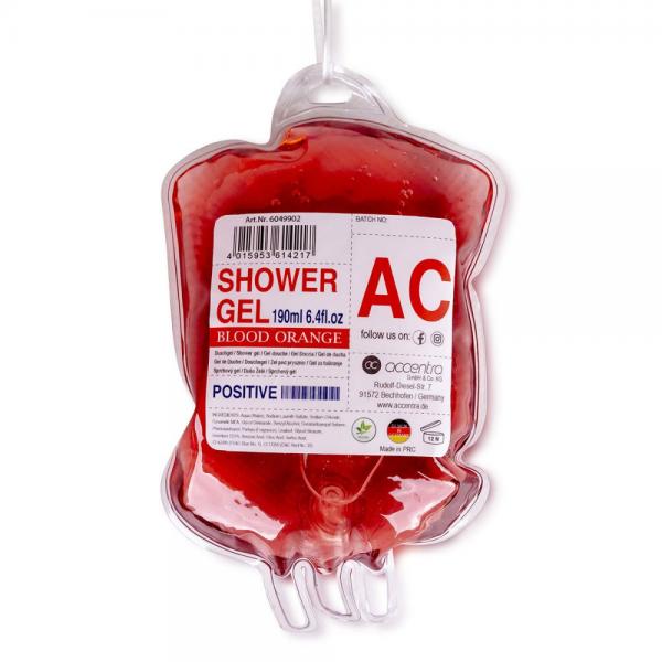 Maxi-Duschgel BLUTBEUTEL mit Aufhänger